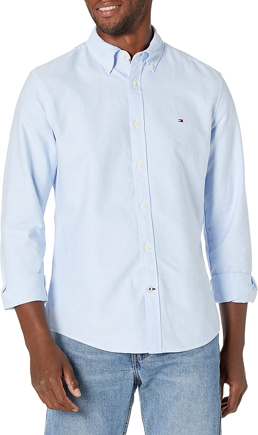 Tommy Hilfiger Men's Long Sleeve Button Down Shirt in Classic Fit