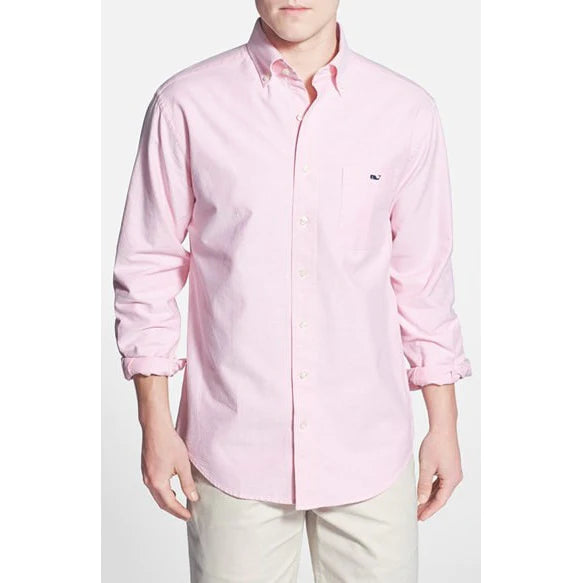 Vineyard Vines Solid oxford classic whale shirt Oxford cotton