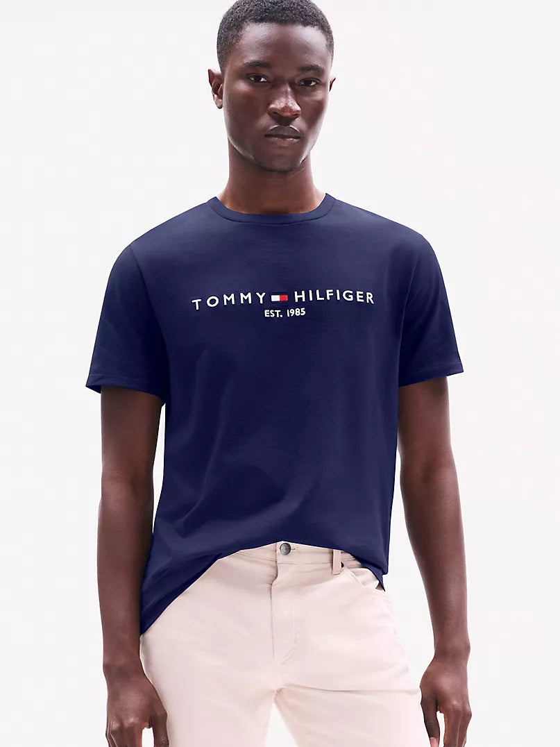 Tommy Hilfiger-Embroidered Tommy Logo T-Shirt