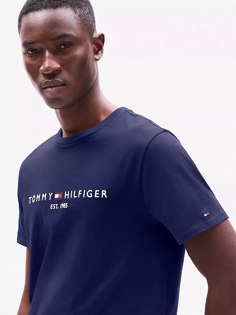 Tommy Hilfiger-Embroidered Tommy Logo T-Shirt