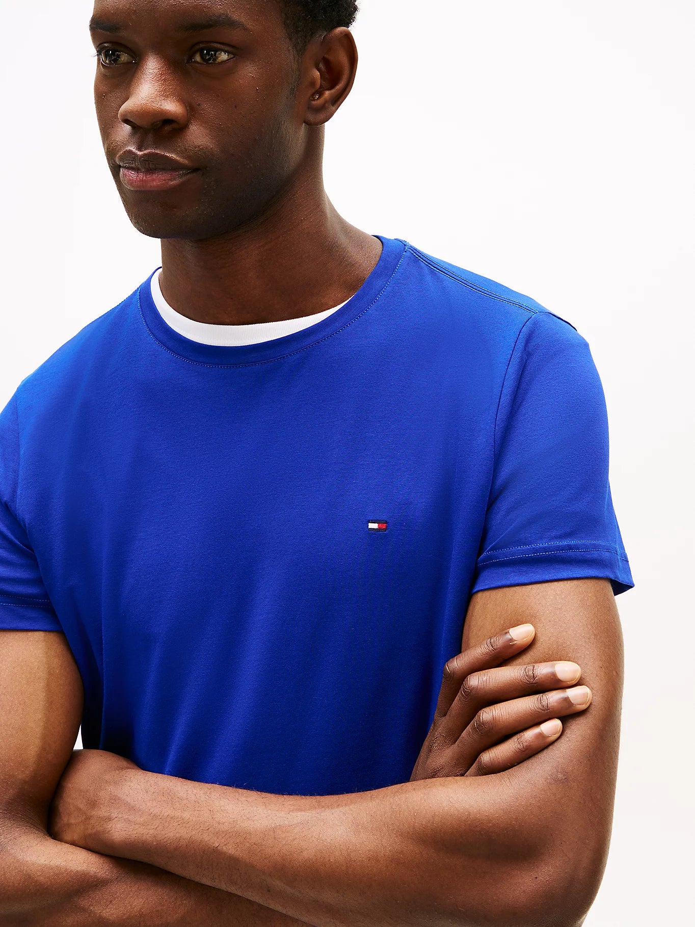 Tommy Hilfiger Flag Embroidery Slim Fit T-Shirt