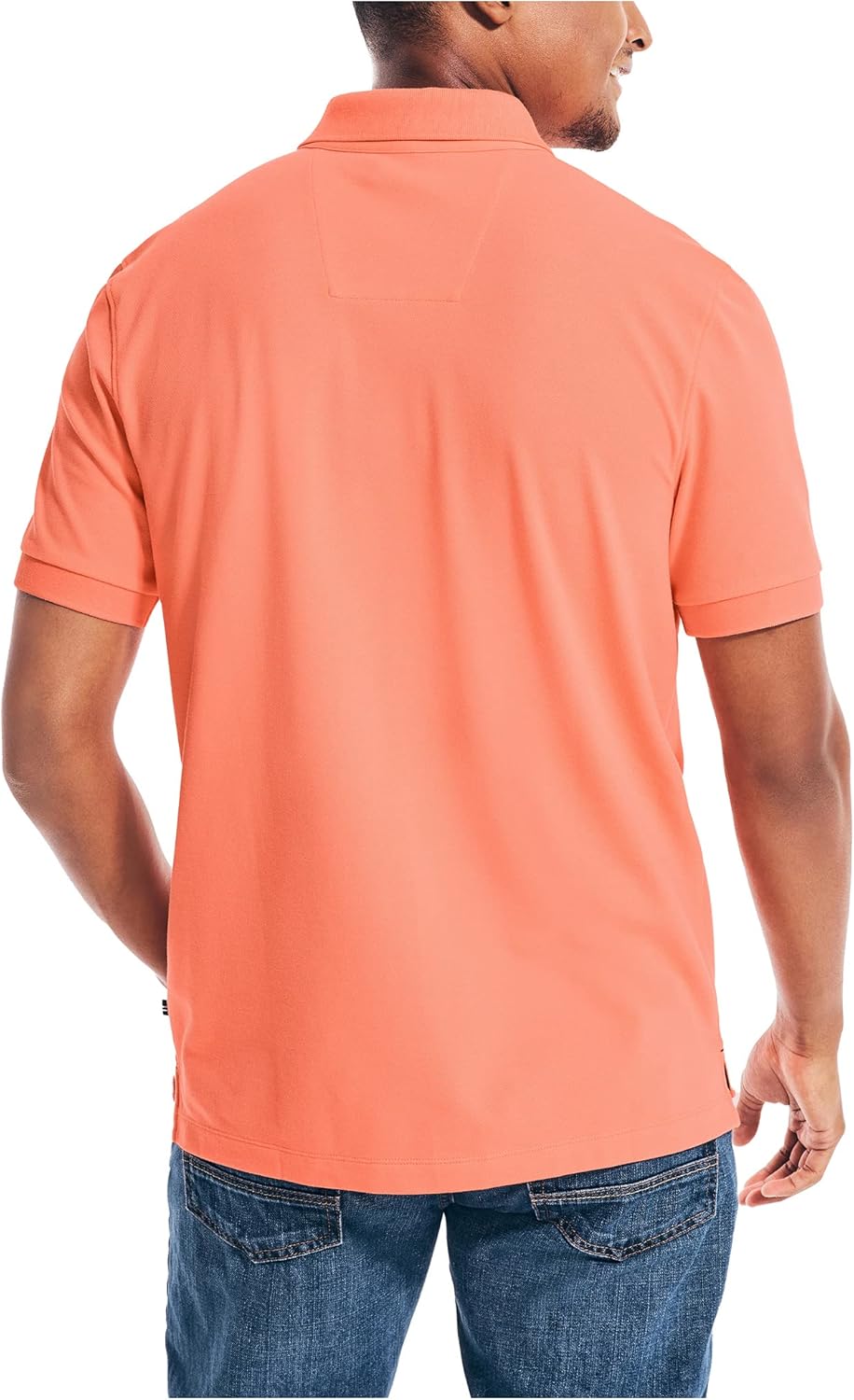 Nautica Polo de piqué de algodón elástico de Manga Corta para Hombre