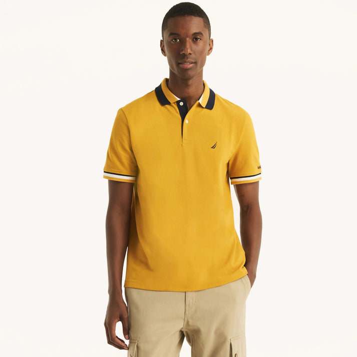 NAUTICA Chemise regular con cuello y mangas ribeteadas