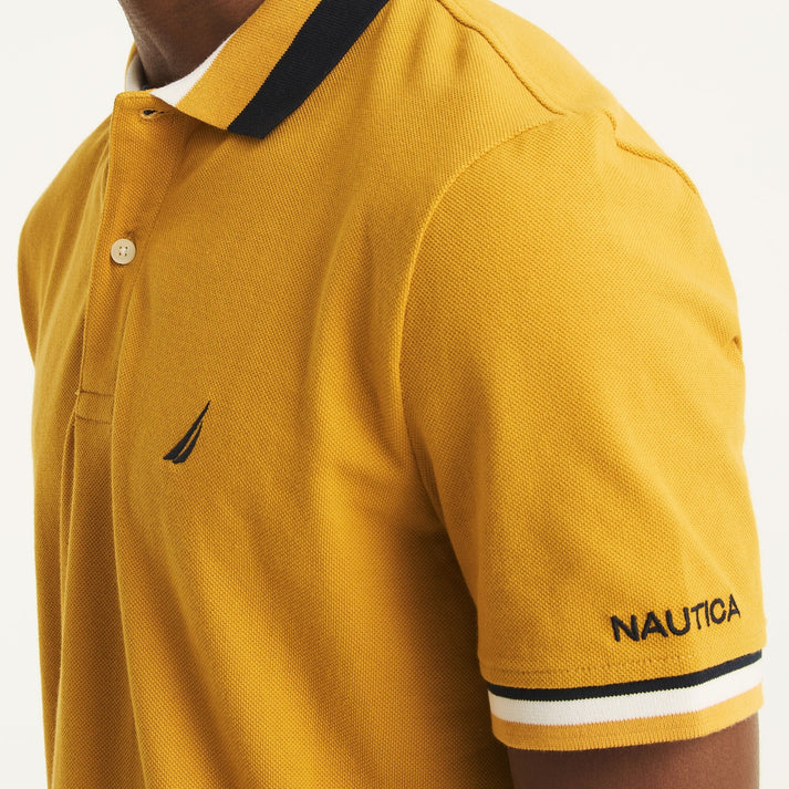 NAUTICA Chemise regular con cuello y mangas ribeteadas