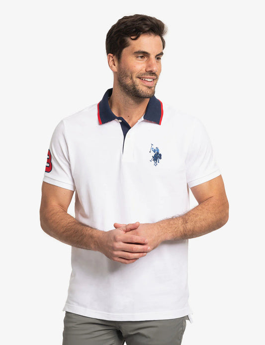 US Polo Assn Slim Fit Stretch Solid Polo Shirt