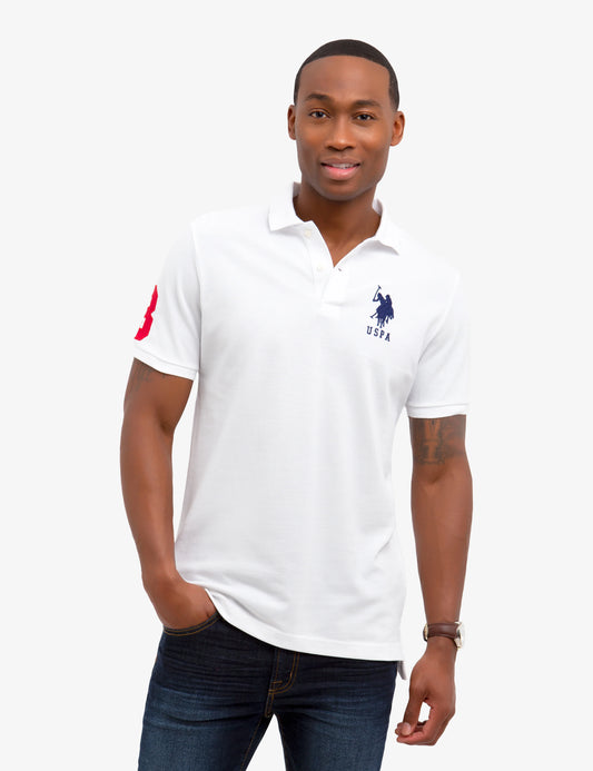 US Polo Assn Solid Pique Small Logo Polo Shirt