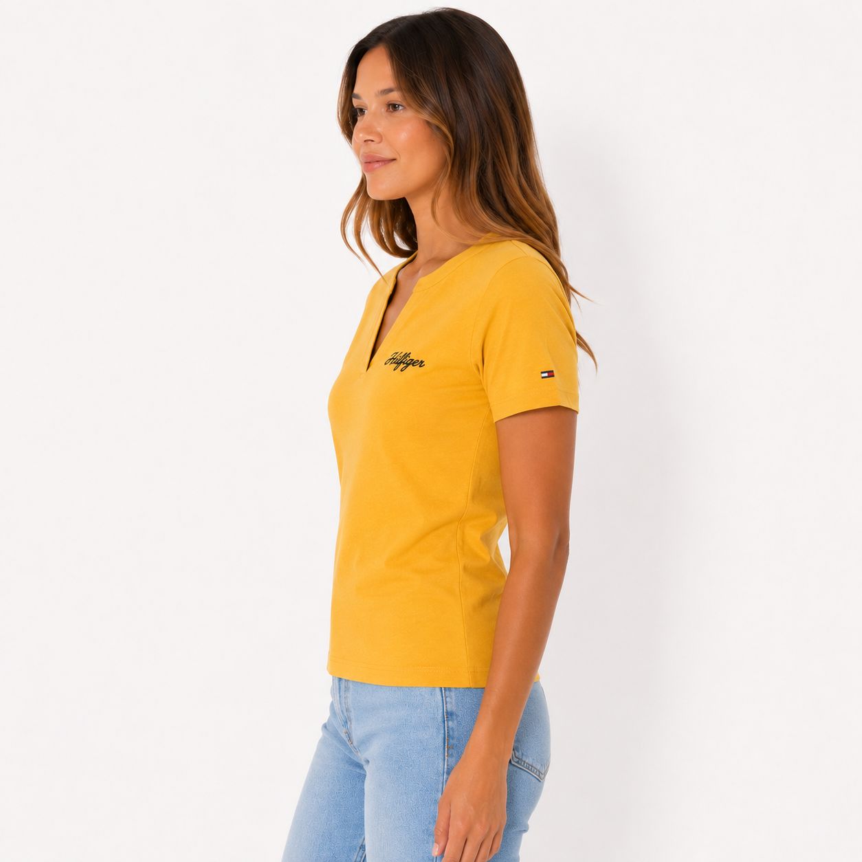Tommy Hilfiger Women's Split-Neck T-Shirt
