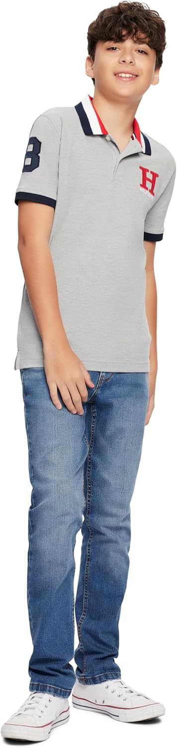 Tommy Hilfiger Boys' Short Sleeve Matt Ivy Polo Collared Shirt