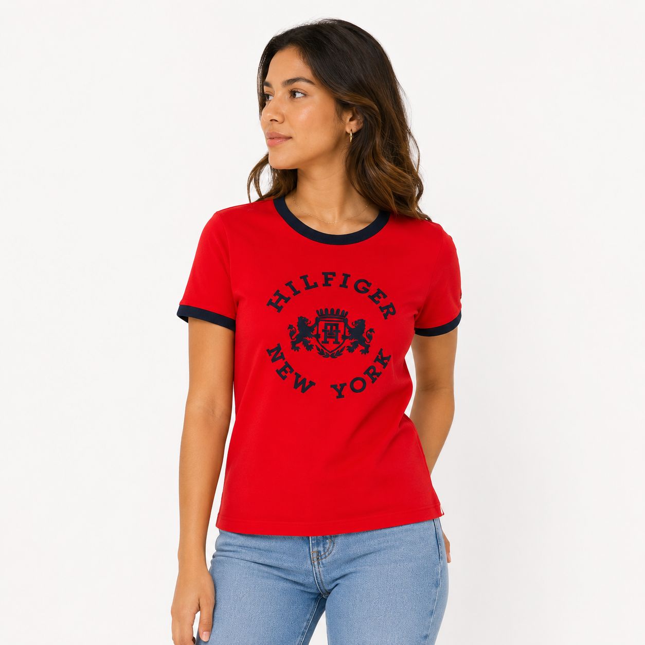 Tommy Hilfiger Varsity Ringer T-Shirt Women’s