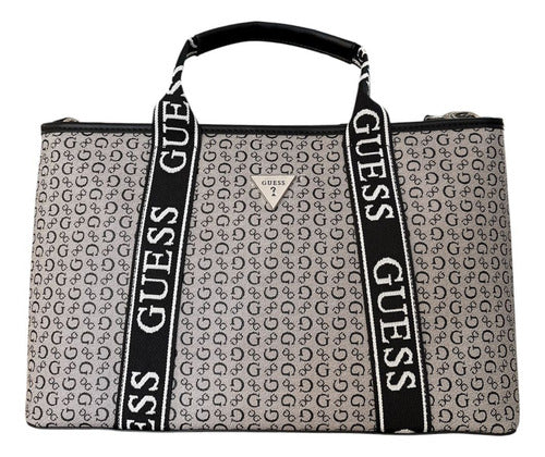 Guess bolso sintético con asas negras Bags Women’s