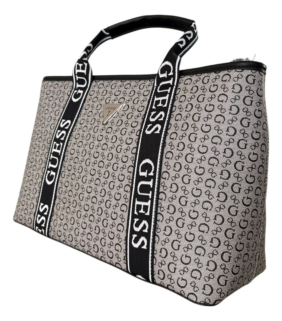 Guess bolso sintético con asas negras Bags Women’s