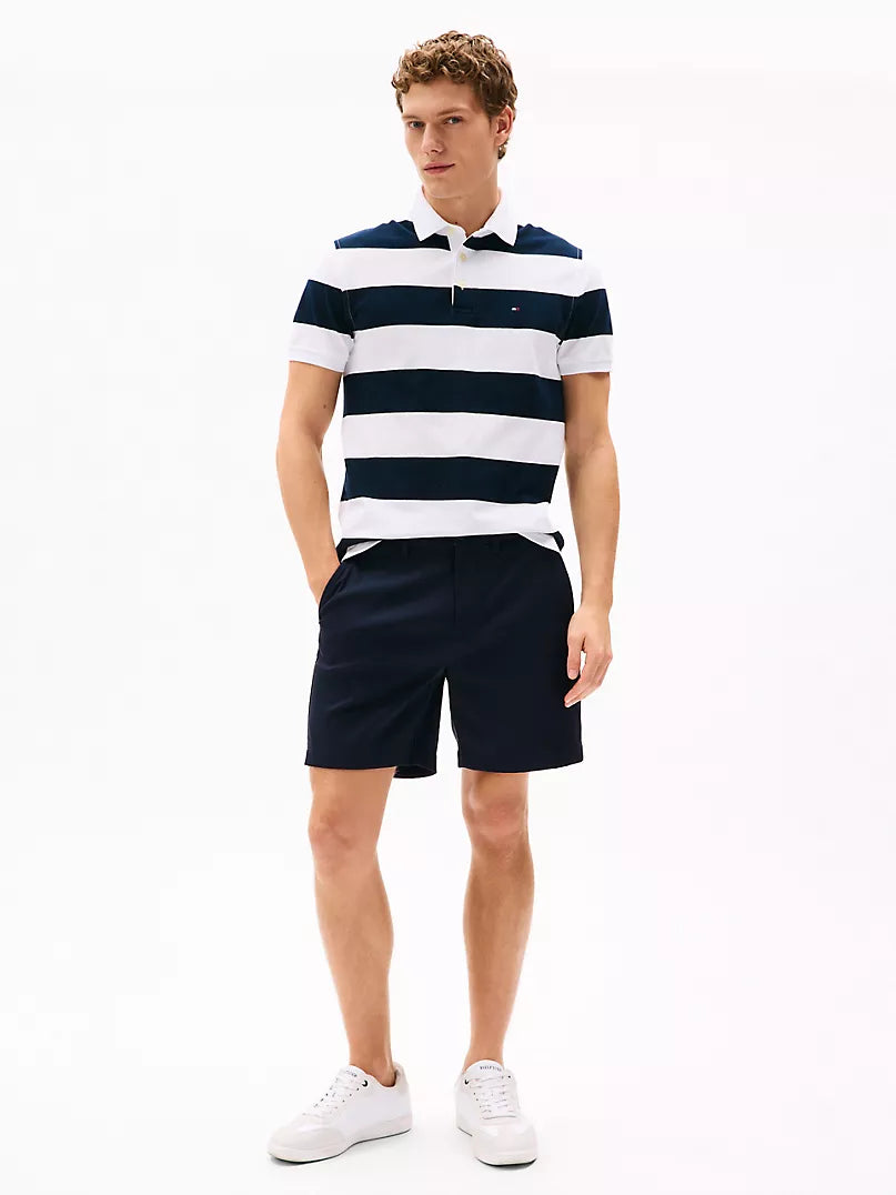 Tommy Hilfiger Slim Fit Rugby-Stripe Polo