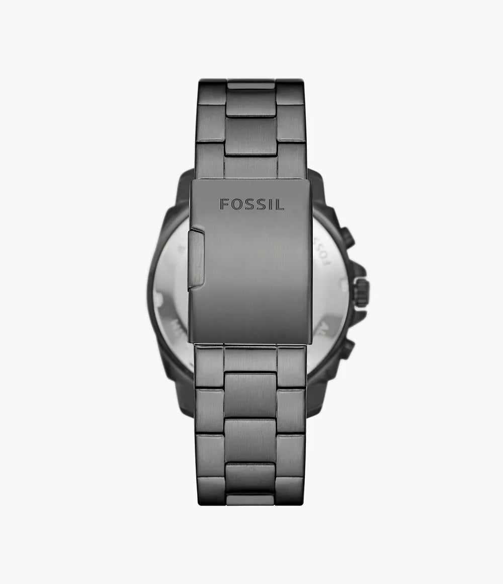 Fossil Privateer Chronograph Watch in Smoky Stainless Steel