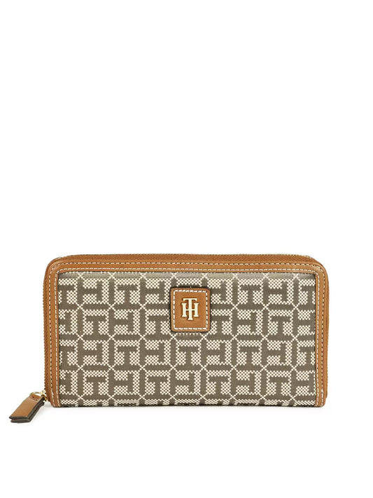 Tommy Hilfiger Women's Logo Striped Checkbook Wallet Clutch