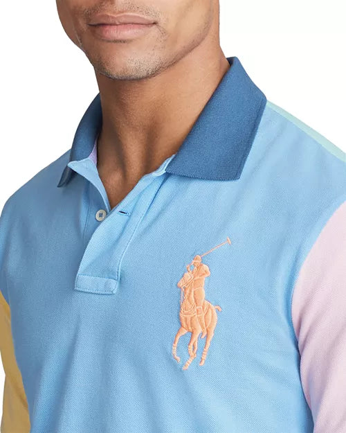 Polo Ralph Lauren Men's Multi-color Big Pony Mesh Polo Shirt