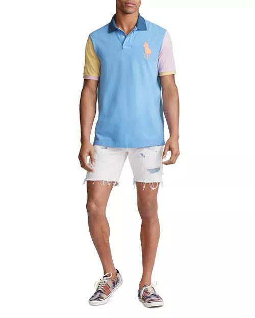 Polo Ralph Lauren Men's Multi-color Big Pony Mesh Polo Shirt