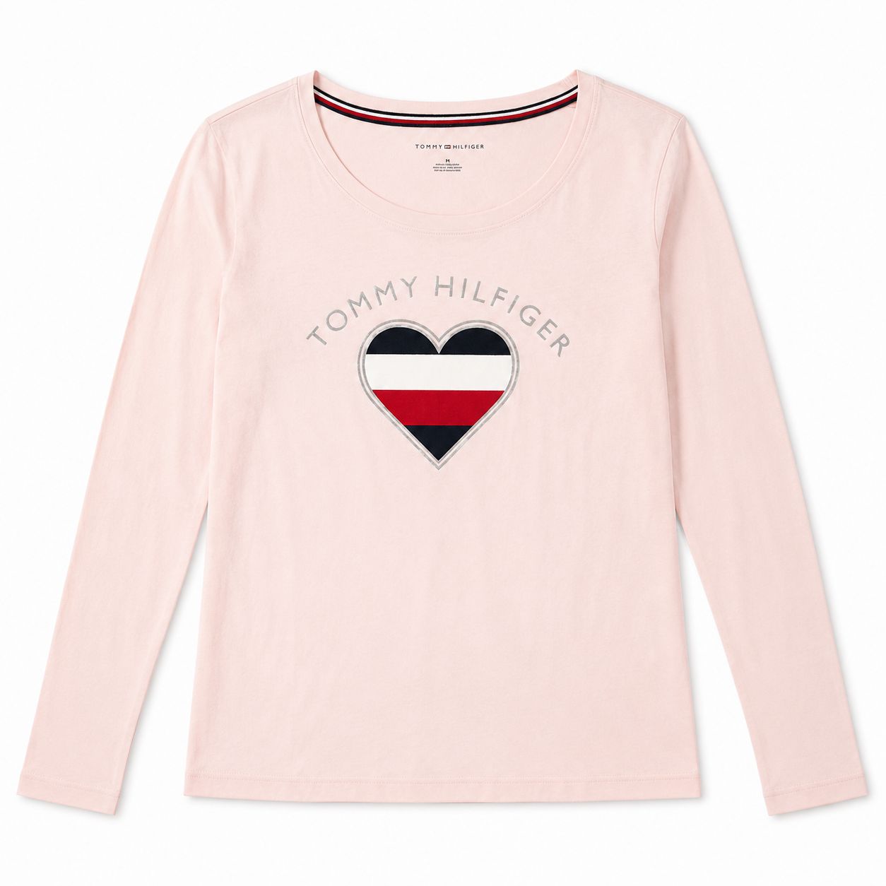 Tommy Hilfiger Women's long-sleeved t-shirt in pale pink