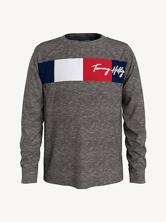Tommy Hilfiger Kids Flag Long Sleeve T-Shirt