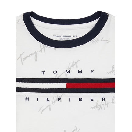 Tommy Hilfiger Kids' Signature Flag Stripe Logo T-Shirt