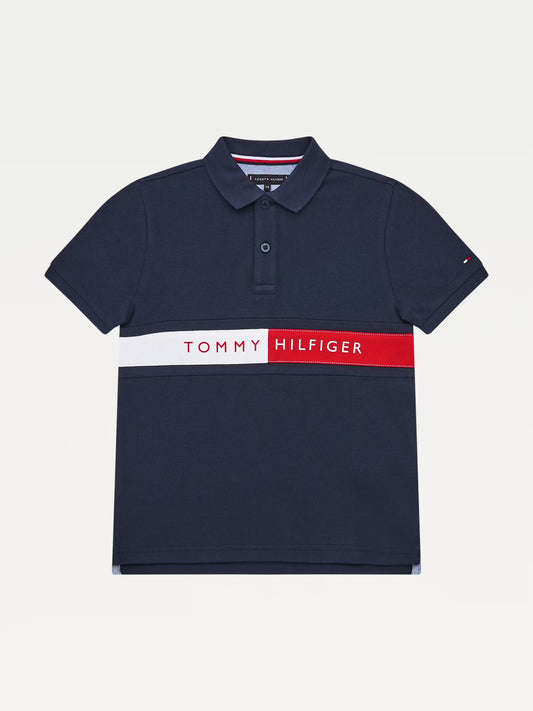 Tommy Hilfiger Boys 8-16 Flag Logo Hilfiger Polo