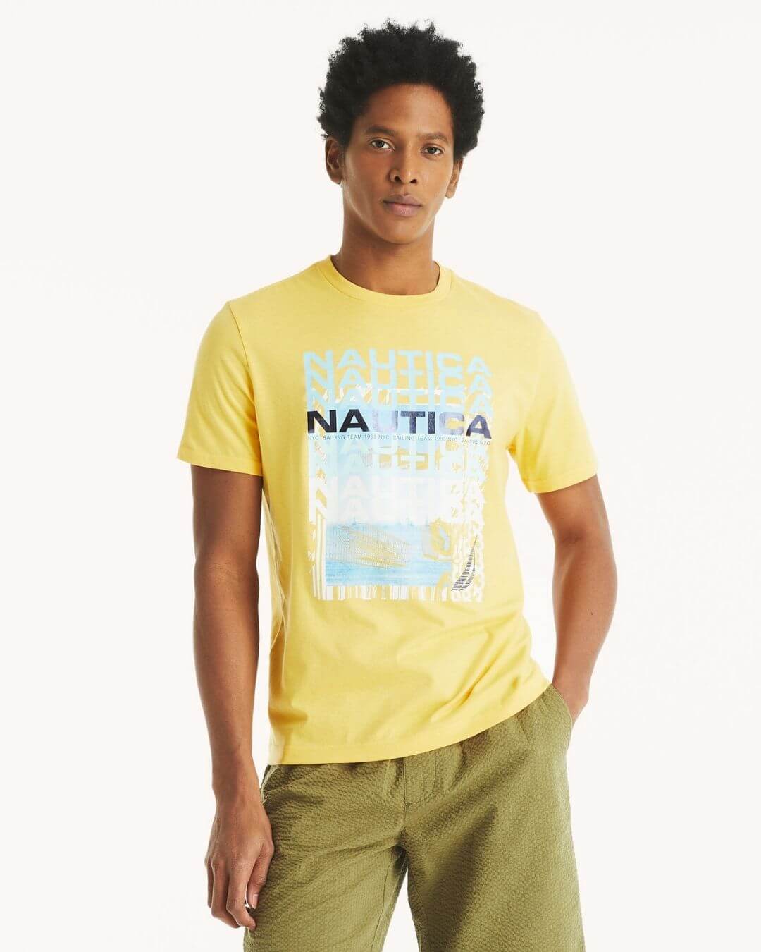 Nautica-CAMISETA NAUTICA AMARILLA