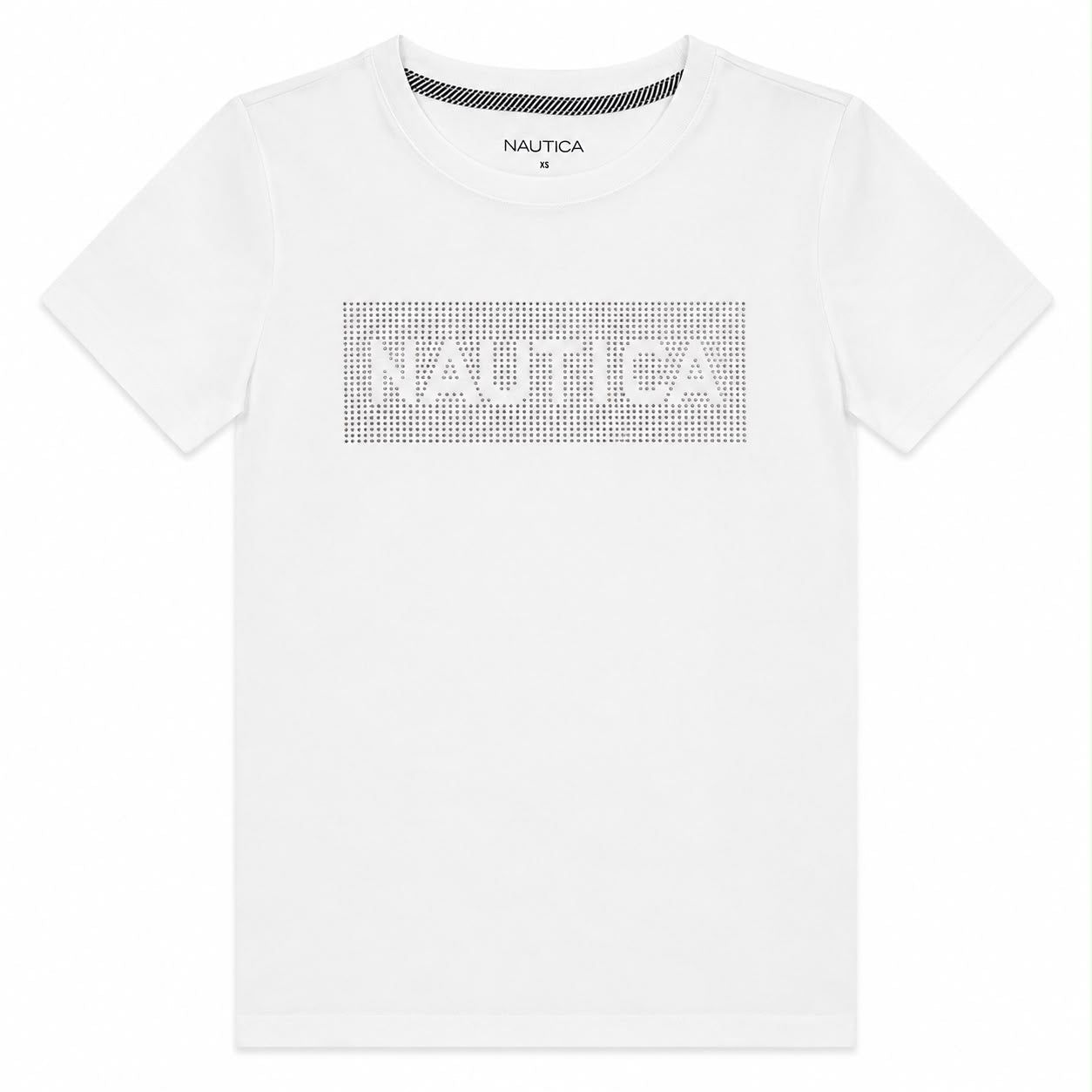 Náutica rhinestone logo graphic t-shirt