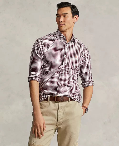 POLO RALPH LAUREN-Men's Classic-Fit Gingham Oxford Shirt