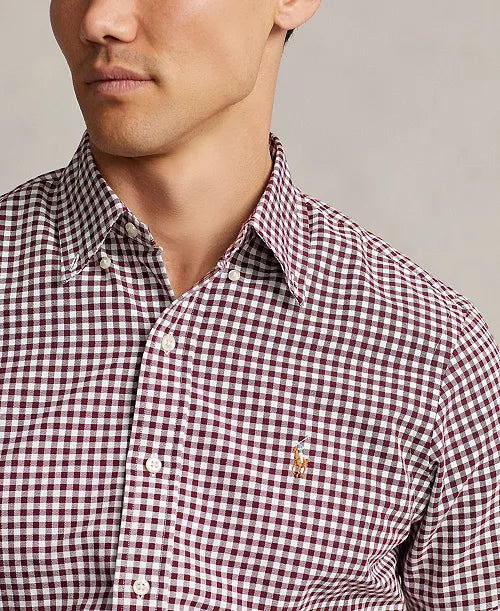POLO RALPH LAUREN-Men's Classic-Fit Gingham Oxford Shirt