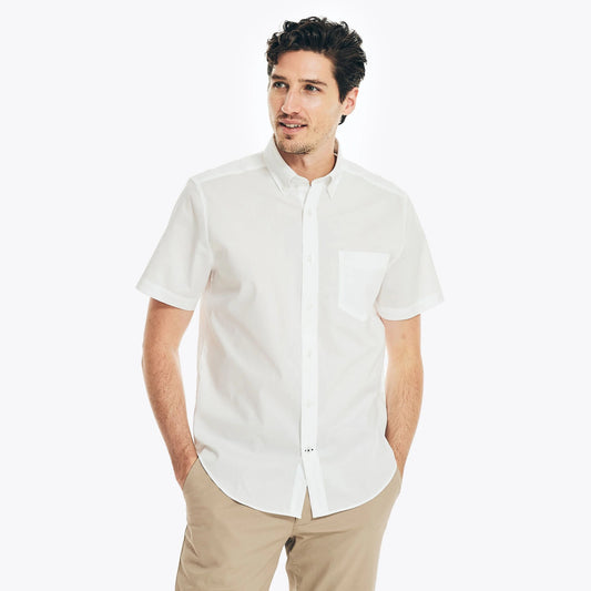 Nautica WRINKLE-RESISTANT WEAR TO WORK SHORT-SLEEVE SHIRT