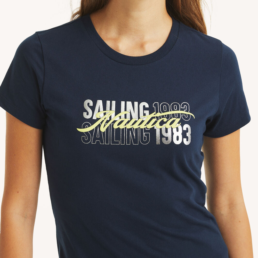 Náutica foil sailing 1983 graphic t-shirt