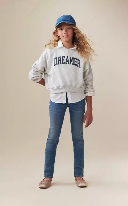 Old Navy Girls Size (5) Blue Adjustable Waist Pull-On Skinny Denim Jeans