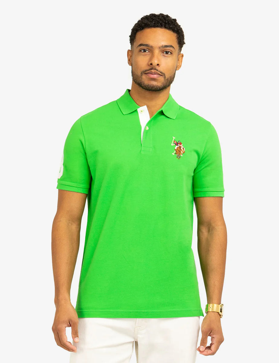 US Polo Assn Boys Multicolor Big Logo Polo Shirt