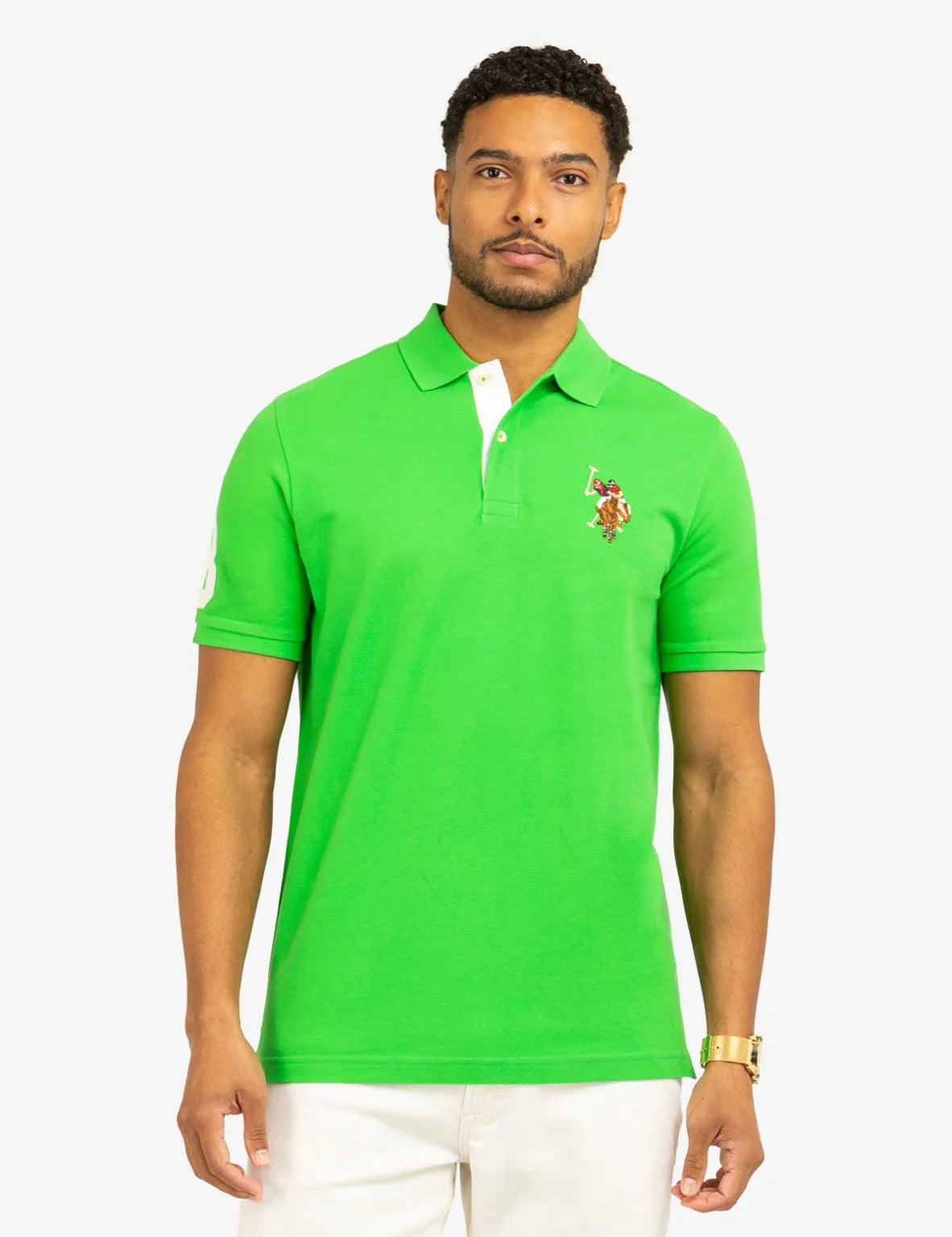 US Polo Assn Boys Multicolor Big Logo Polo Shirt