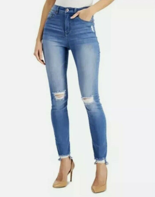 INC Essex Super Skinny stretch boho Jeans distressed high rise Jean