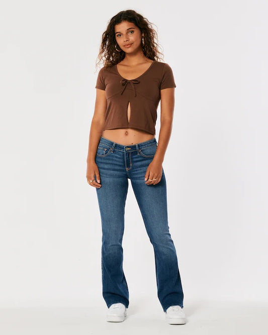 Hollister Low Rise Boot Cut Jeans