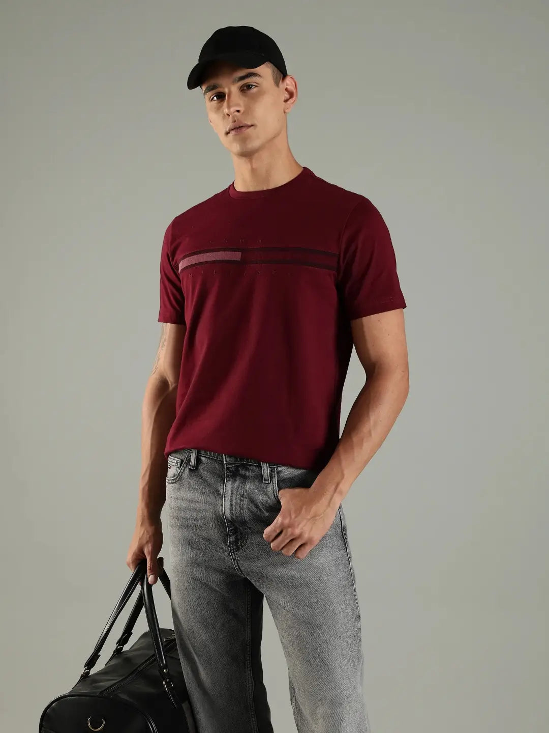 Tommy Hilfiger Men Brand Logo Printed Short Sleeves T-Shirt