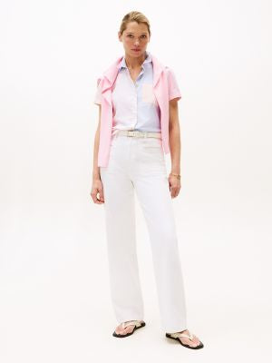 Tommy Hilfiger-Multistripe Puff-Sleeve Shirt