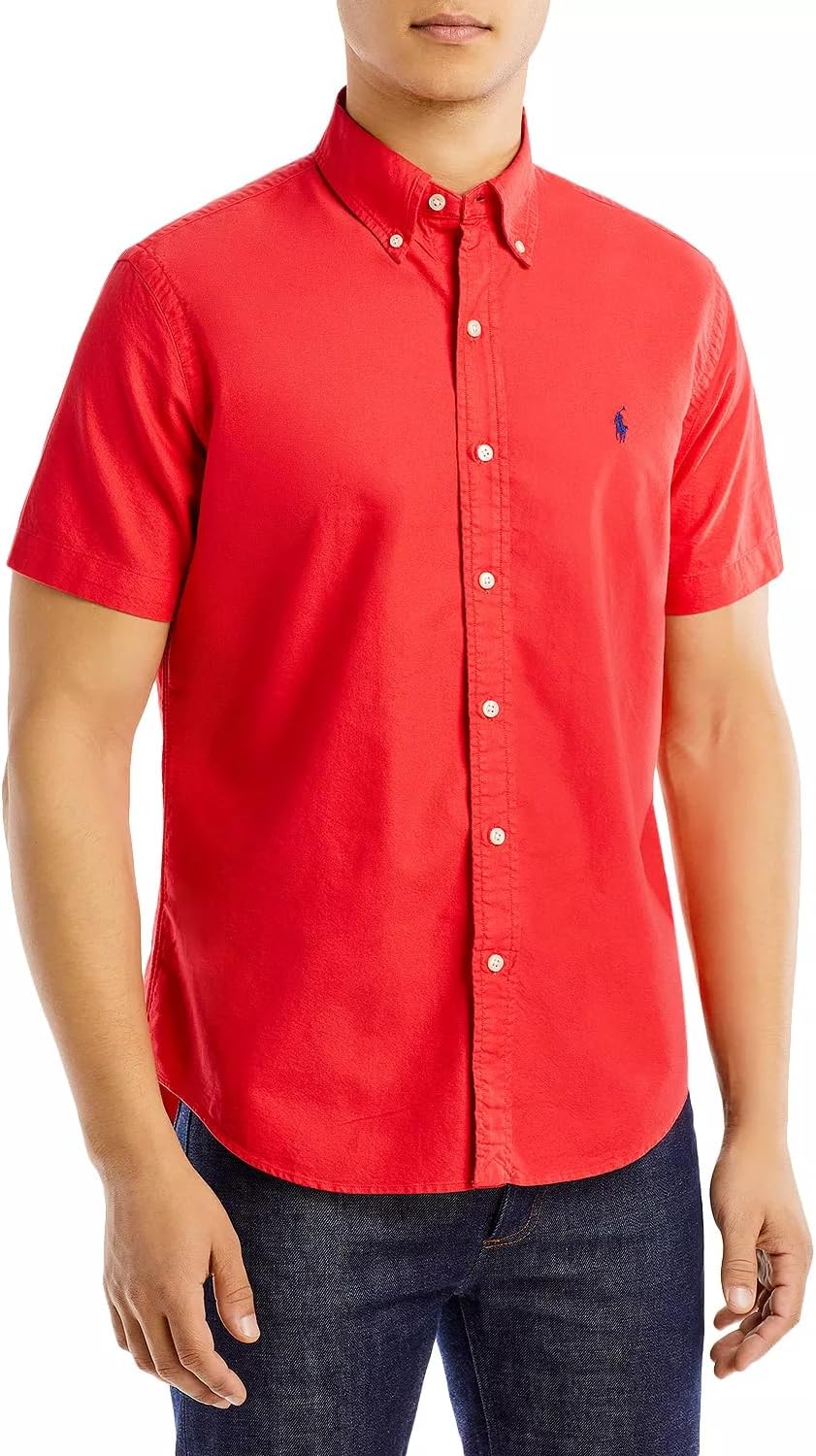 POLO RALPH LAUREN Men’s Classic Fit Short Sleeve Oxford Shirt
