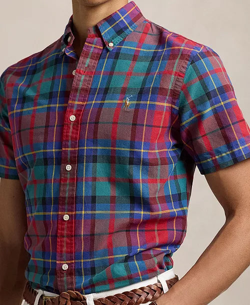 Polo Ralph Lauren Men's Classic-Fit Plaid Oxford Shirt