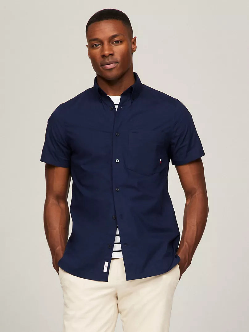 Tommy Hilfiger Slim Fit Short-Sleeve Poplin Shirt