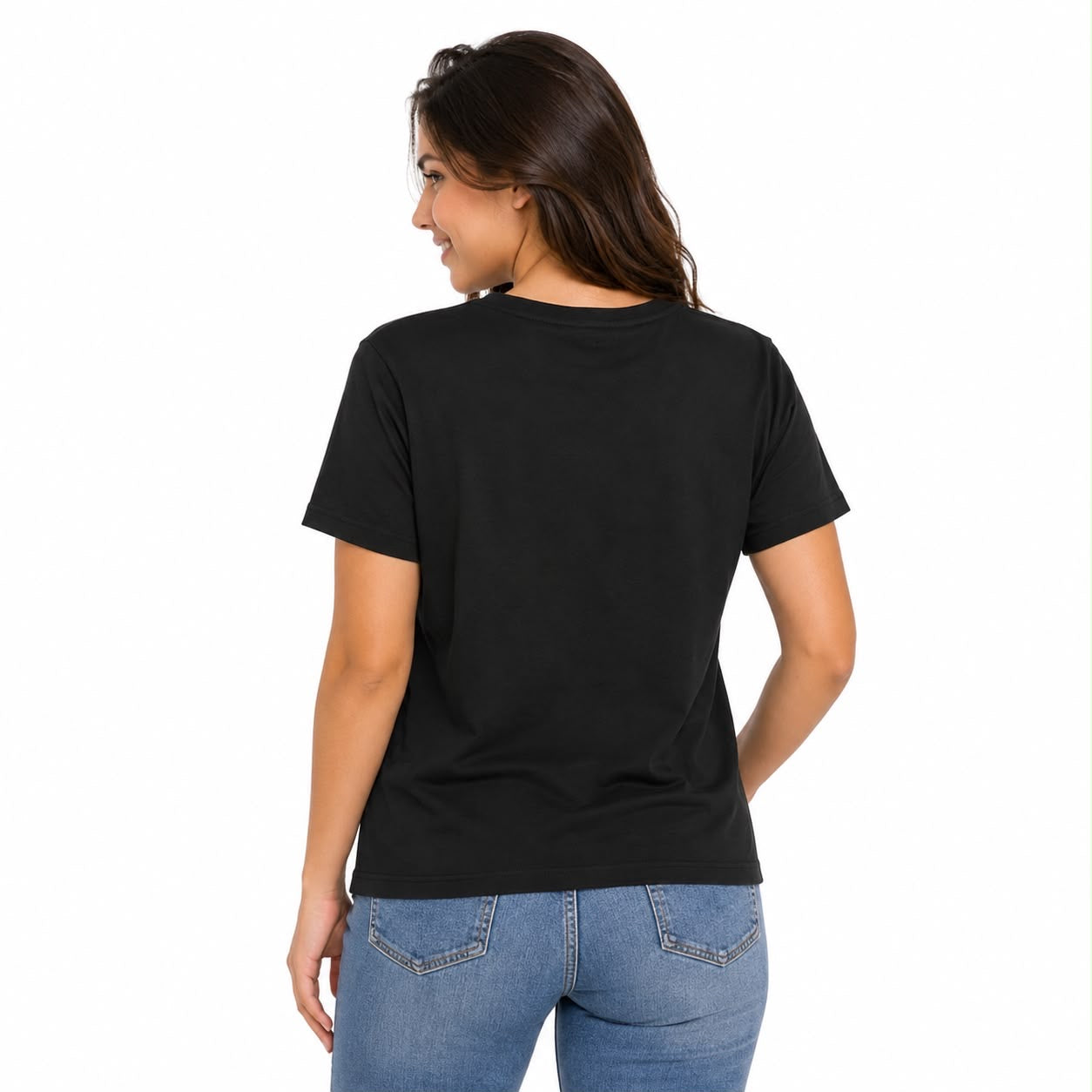 DKNY JEANS Black short-sleeved t-shirt for women