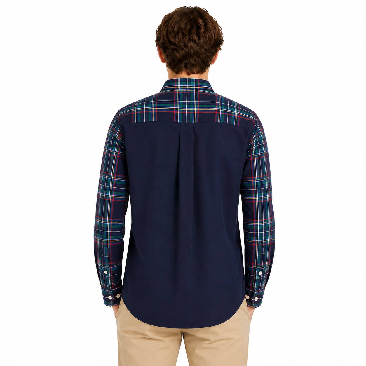 Tommy Hilfiger Color block button shirt for boy
