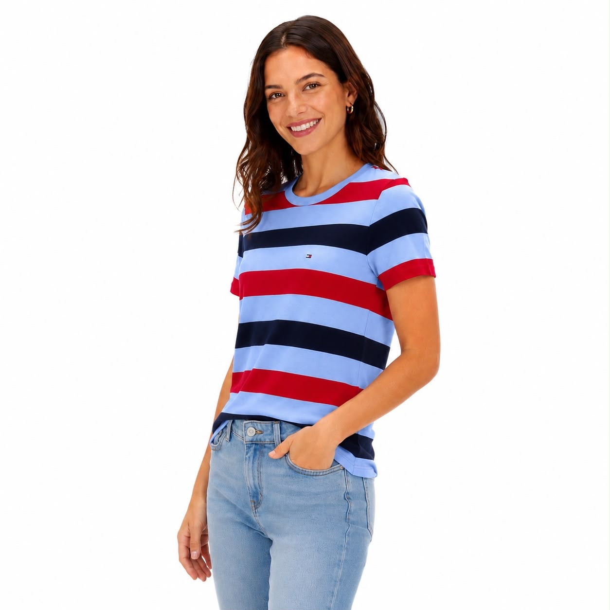 Tommy Hilfiger Rugby Stripe Crewneck T-Shirt
