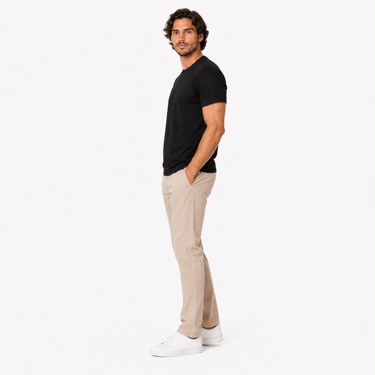 NAUTICA-Classic round neck t-shirt for men