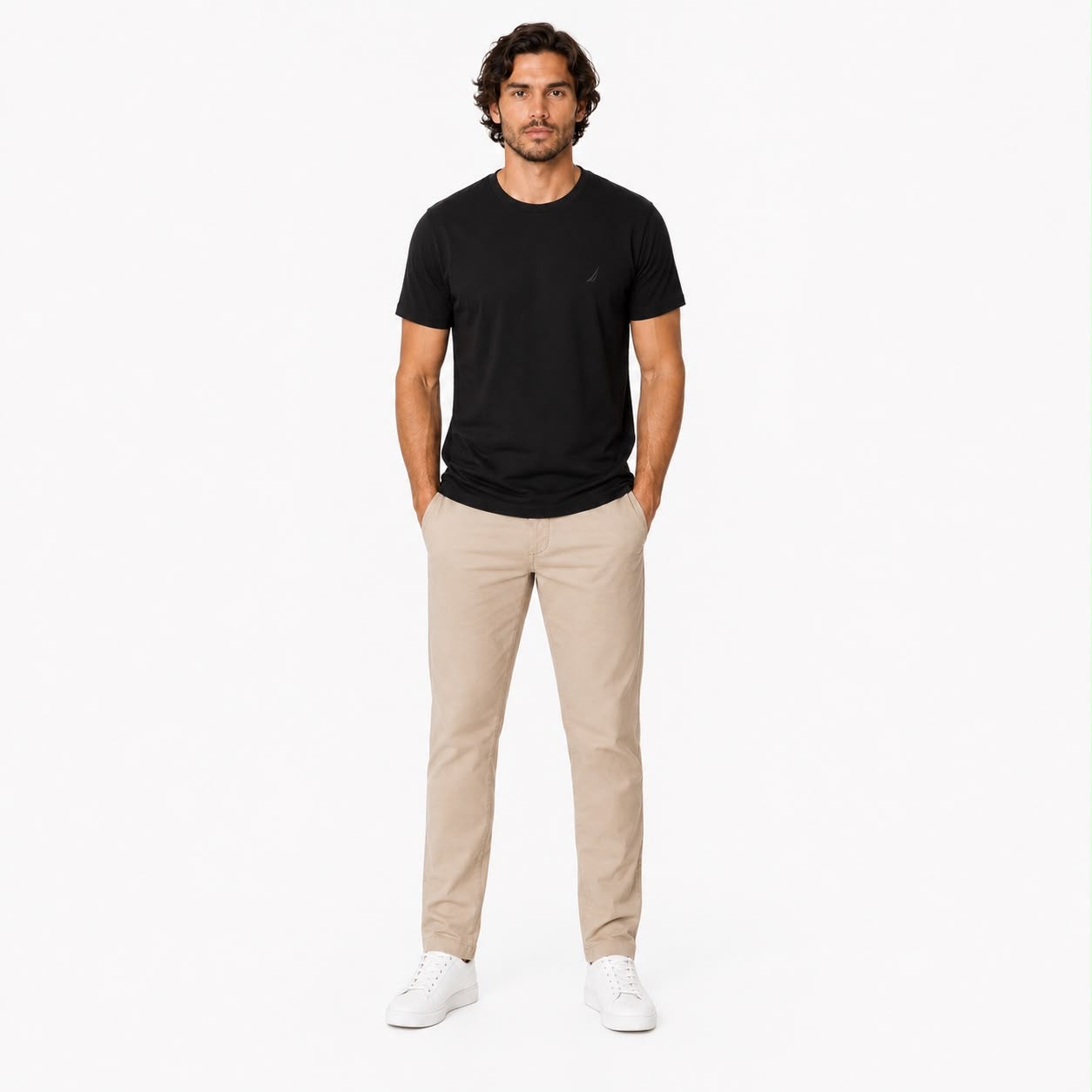 NAUTICA-Classic round neck t-shirt for men
