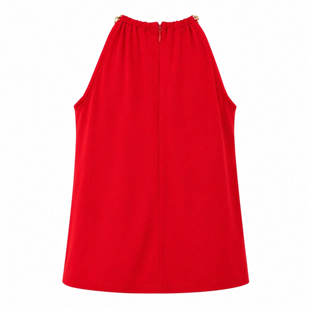 Michael Kors blouse is a red t-shirt with a halter collar Women’s