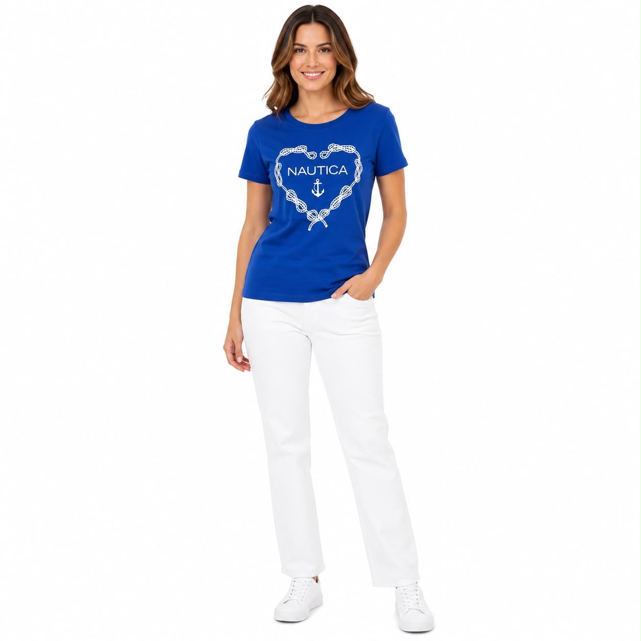 NAUTICA-Women's graphic t-shirt with sailor knot design