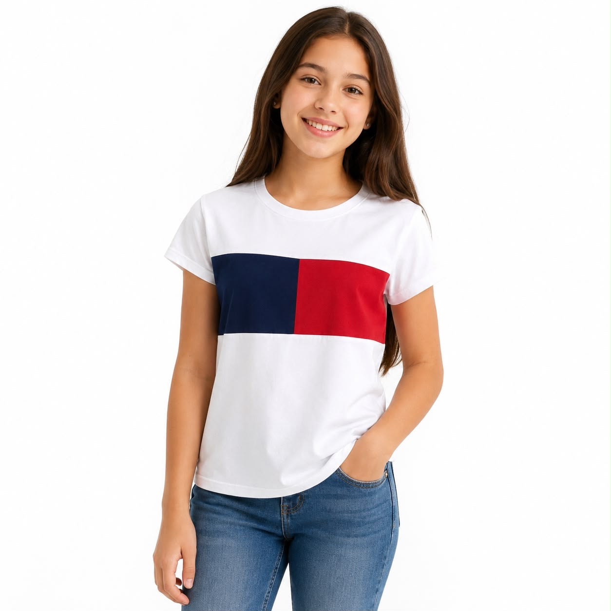 Tommy Hilfiger Colorblock short sleeve t-shirt for girl