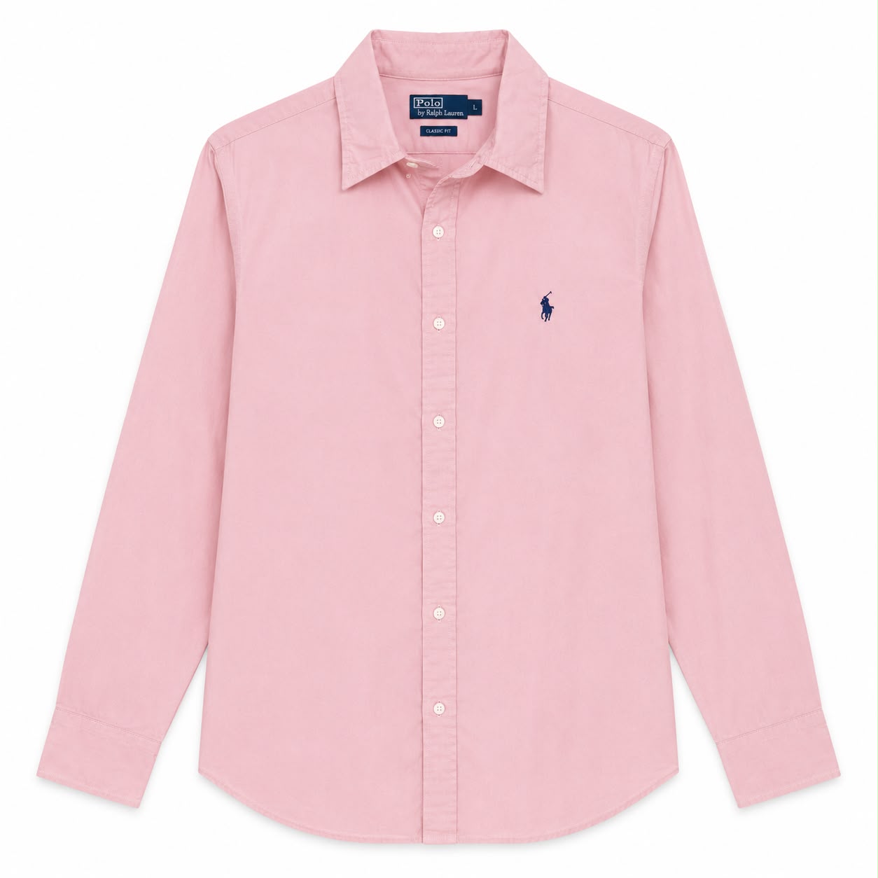 Polo Ralph Lauren Pink Women's Oversized Cotton Twill Shirt