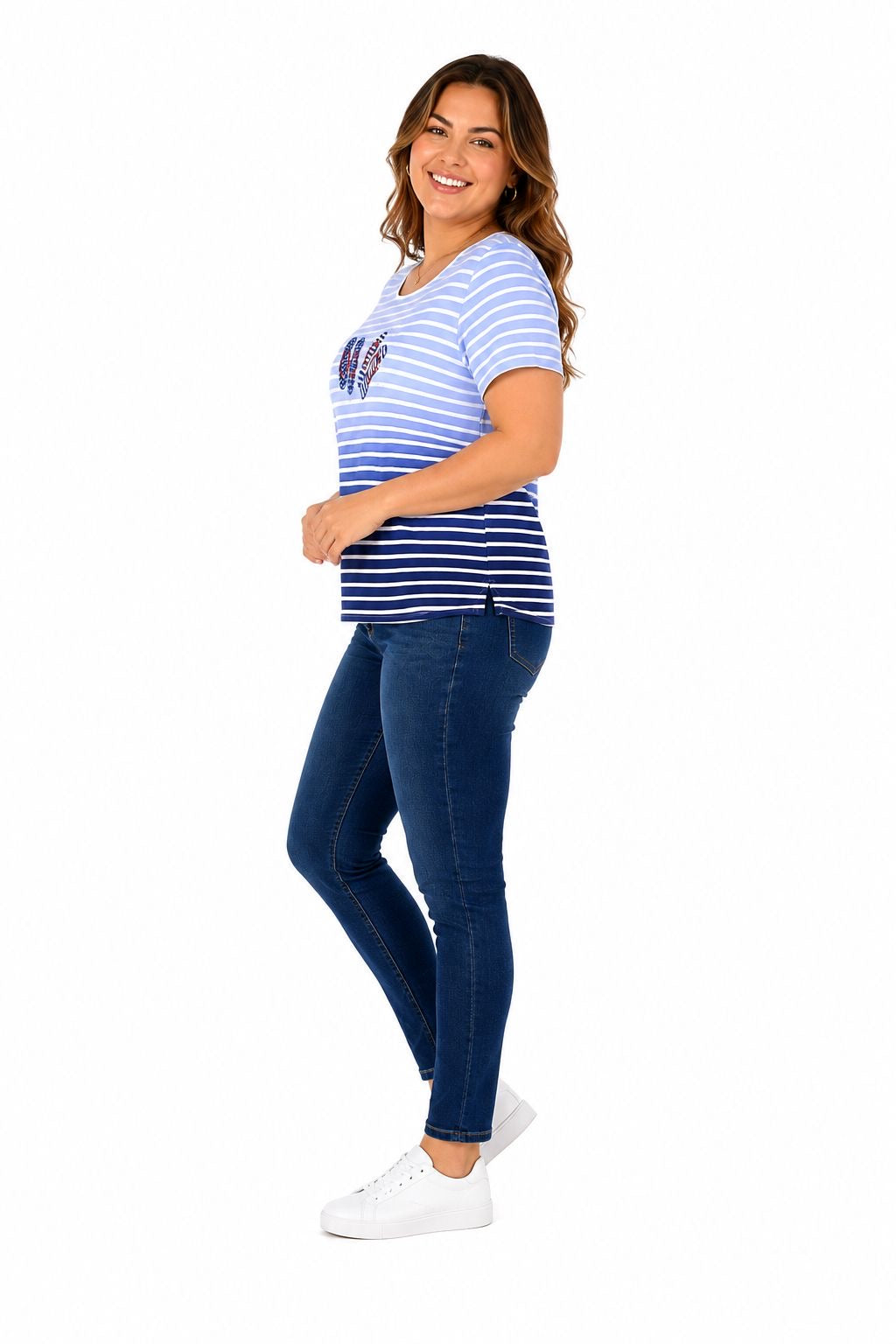 Karen Scott Petites round neck and short sleeve t-shirt